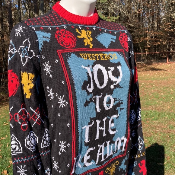 Westeros Game of Thrones Joy to the Realm Christmas sweater size S - Picture 7 of 7